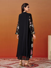 Embroidered Sequin Floral Muslim Dress